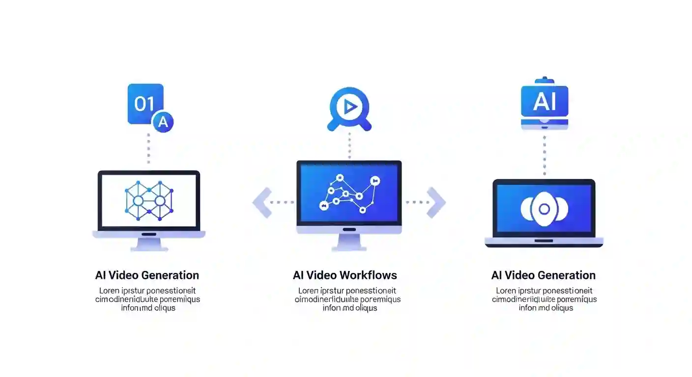 Diagram showing text-to-video image-to-video and video-to-video AI generation workflows