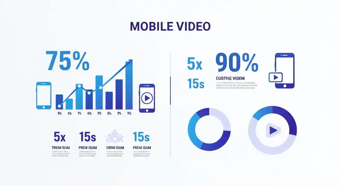 Mobile video consumption statistics showing growth trends and user behavior patterns